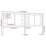 Kopfteil aus massivem honigbraunem Kiefernholz, 206 x 4 x 100 cm von vidaXL, Kopf- und Fußteile - Ref: Foro24-818793, Preis: ...