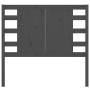 Cabecero madera maciza de pino gris 106x4x100 cm de vidaXL, Cabeceros y pies de cama - Ref: Foro24-818757, Precio: 57,09 €, D...