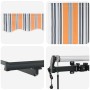 Toldo Retráctil Multicolor 300 x 250 cm Tela y Aluminio en Toldos | Comprar online en Foru.es