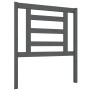 Cabecero de cama madera maciza de pino gris 81x4x100 cm de vidaXL, Cabeceros y pies de cama - Ref: Foro24-818797, Precio: 31,...