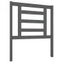 Solid gray pine wood bed headboard 81x4x100 cm by vidaXL, Headboards and footboards - Ref: Foro24-818797, Price: 30,79 €, Dis...