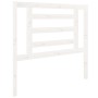 Cabecero de cama madera maciza de pino blanco 96x4x100 cm de vidaXL, Cabeceros y pies de cama - Ref: Foro24-818801, Precio: 3...