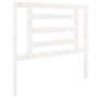 Cabecero de cama madera maciza de pino blanco 96x4x100 cm de vidaXL, Cabeceros y pies de cama - Ref: Foro24-818801, Precio: 3...