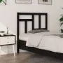 Solid black pine wood bed headboard 80.5x4x100 cm by vidaXL, Headboards and footboards - Ref: Foro24-818949, Price: 22,30 €, ...