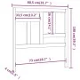 Bettkopfteil aus massivem schwarzem Kiefernholz, 80,5 x 4 x 100 cm von vidaXL, Kopf- und Fußteile - Ref: Foro24-818949, Preis...