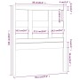 Cabecero de cama madera maciza de pino 95,5x4x100 cm de vidaXL, Cabeceros y pies de cama - Ref: Foro24-818900, Precio: 26,72 ...