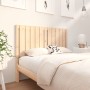 Cabecero de cama madera maciza de pino 125,5x4x100 cm de vidaXL, Cabeceros y pies de cama - Ref: Foro24-818860, Precio: 42,19...