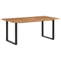 Mesa de comedor de madera maciza de acacia 180x90x76 cm en Mesas de comedor | Comprar online en Foru.es