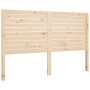 Cabecero de cama madera maciza de pino 146x4x100 cm de vidaXL, Cabeceros y pies de cama - Ref: Foro24-819020, Precio: 83,41 €...