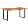 Mesa de comedor de madera maciza de acacia 180x90x76 cm en Mesas de comedor | Comprar online en Foru.es