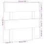 Cabecero de cama madera maciza de pino negro 93,5x3x81 cm de vidaXL, Cabeceros y pies de cama - Ref: Foro24-819054, Precio: 2...