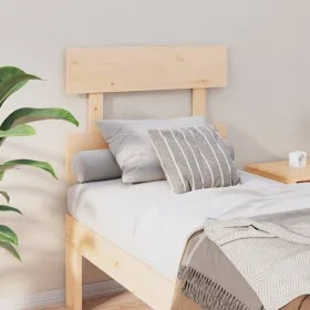 Cabecero de cama madera maciza de pino 93,5x3x81 cm de vidaXL, Cabeceros y pies de cama - Ref: Foro24-819050, Precio: 26,49 €...