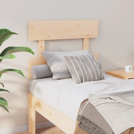 Cabecero de cama madera maciza de pino 93,5x3x81 cm de vidaXL, Cabeceros y pies de cama - Ref: Foro24-819050, Precio: 26,49 €...