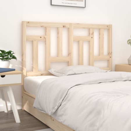 Cabecero de cama madera maciza de pino 205,5x4x100 cm de vidaXL, Cabeceros y pies de cama - Ref: Foro24-818990, Precio: 44,87...