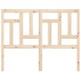 Cabecero de cama madera maciza de pino 205,5x4x100 cm de vidaXL, Cabeceros y pies de cama - Ref: Foro24-818990, Precio: 44,87...