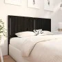 Solid black pine wood bed headboard 165.5x4x100 cm by vidaXL, Headboards and footboards - Ref: Foro24-818884, Price: 48,04 €,...
