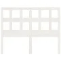 Solid white pine wood bed headboard 185.5x4x100 cm by vidaXL, Headboards and footboards - Ref: Foro24-818936, Price: 50,13 €,...