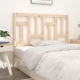Cabecero de cama madera maciza de pino 145,5x4x100 cm de vidaXL, Cabeceros y pies de cama - Ref: Foro24-818970, Precio: 42,33...
