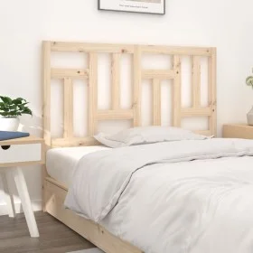 Solid pine wood bed headboard 125.5x4x100 cm by vidaXL, Headboards and footboards - Ref: Foro24-818960, Price: 39,11 €, Disco...