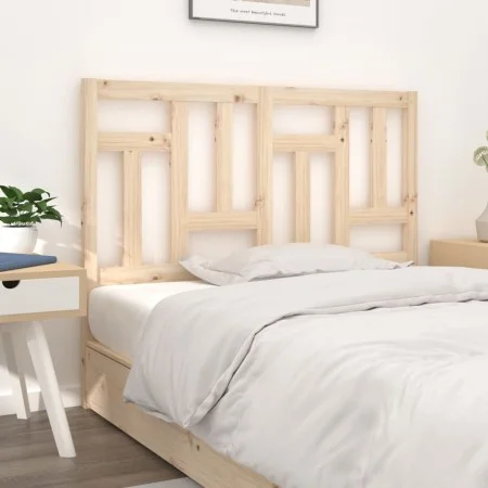 Solid pine wood bed headboard 125.5x4x100 cm by vidaXL, Headboards and footboards - Ref: Foro24-818960, Price: 39,11 €, Disco...