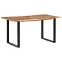 Mesa de comedor de madera maciza de acacia 154x80x76 cm en Mesas de comedor | Comprar online en Foru.es