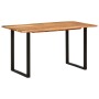 Mesa de comedor de madera maciza de acacia 140x70x76 cm en Mesas de comedor | Comprar online en Foru.es