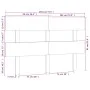 Bettkopfteil aus massivem Kiefernholz, 184,5 x 3 x 81 cm von vidaXL, Kopf- und Fußteile - Ref: Foro24-819085, Preis: 42,11 €,...