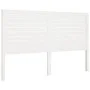 Solid white pine wood bed headboard 166x4x100 cm by vidaXL, Headboards and footboards - Ref: Foro24-819031, Price: 81,18 €, D...