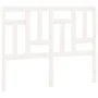 Solid white pine wood bed headboard 145.5x4x100 cm by vidaXL, Headboards and footboards - Ref: Foro24-818971, Price: 52,18 €,...