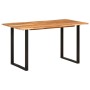 Mesa de comedor de madera maciza de acacia 140x70x76 cm en Mesas de comedor | Comprar online en Foru.es