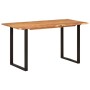Mesa de comedor de madera maciza de acacia 140x70x76 cm en Mesas de comedor | Comprar online en Foru.es