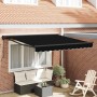 Toldo Retráctil Manual Negro 300 x 250 cm Poliéster y metal en Toldos | Comprar online en Foru.es