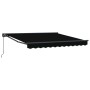 Toldo Retráctil Manual Negro 300 x 250 cm Poliéster y metal en Toldos | Comprar online en Foru.es