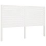 Cabecero de cama madera maciza de pino blanco 126x4x100 cm de vidaXL, Cabeceros y pies de cama - Ref: Foro24-819011, Precio: ...