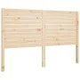 Solid pine wood bed headboard 126x4x100 cm by vidaXL, Headboards and footboards - Ref: Foro24-819010, Price: 49,71 €, Discoun...