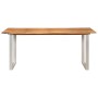 Mesa de comedor de madera maciza de acacia 180x90x76 cm en Mesas de comedor | Comprar online en Foru.es