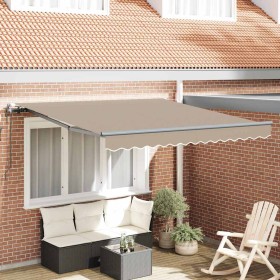 Toldo Retráctil Beige 300 x 250 cm Tela y Aluminio en Toldos | Comprar online en Foru.es