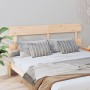 Cabecero de cama madera maciza de pino gris 204x3x81 cm de vidaXL, Cabeceros y pies de cama - Ref: Foro24-819090, Precio: 44,...