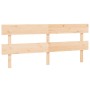 Cabecero de cama madera maciza de pino gris 204x3x81 cm de vidaXL, Cabeceros y pies de cama - Ref: Foro24-819090, Precio: 44,...