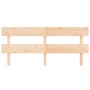 Cabecero de cama madera maciza de pino gris 204x3x81 cm de vidaXL, Cabeceros y pies de cama - Ref: Foro24-819090, Precio: 44,...