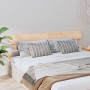 Cabecero de cama madera maciza de pino gris 204x3x81 cm de vidaXL, Cabeceros y pies de cama - Ref: Foro24-819090, Precio: 44,...
