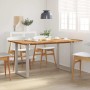 Mesa de comedor de madera maciza de acacia 154x80x76 cm en Mesas de comedor | Comprar online en Foru.es