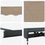 Toldo Retráctil Beige 300 x 250 cm Tela y Metal en Toldos | Comprar online en Foru.es