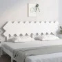 Solid white pine wood bed headboard 196x3x80.5 cm by vidaXL, Headboards and footboards - Ref: Foro24-819241, Price: 40,26 €, ...