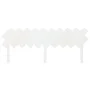 Solid white pine wood bed headboard 196x3x80.5 cm by vidaXL, Headboards and footboards - Ref: Foro24-819241, Price: 40,26 €, ...
