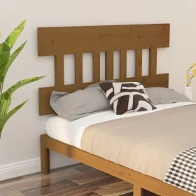 Honey brown solid pine wood bed headboard 183.5x3x81cm by vidaXL, Headboards and footboards - Ref: Foro24-819138, Price: 32,8...