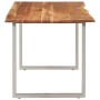 Mesa de comedor de madera maciza de acacia 154x80x76 cm en Mesas de comedor | Comprar online en Foru.es