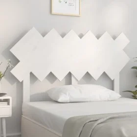 Solid white pine wood bed headboard 122.5x3x80.5 cm by vidaXL, Headboards and footboards - Ref: Foro24-819211, Price: 41,10 €...
