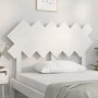 Cabecero de cama madera maciza de pino blanco 122,5x3x80,5 cm de vidaXL, Cabeceros y pies de cama - Ref: Foro24-819211, Preci...