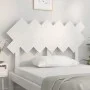 Cabecero de cama madera maciza de pino blanco 122,5x3x80,5 cm de vidaXL, Cabeceros y pies de cama - Ref: Foro24-819211, Preci...